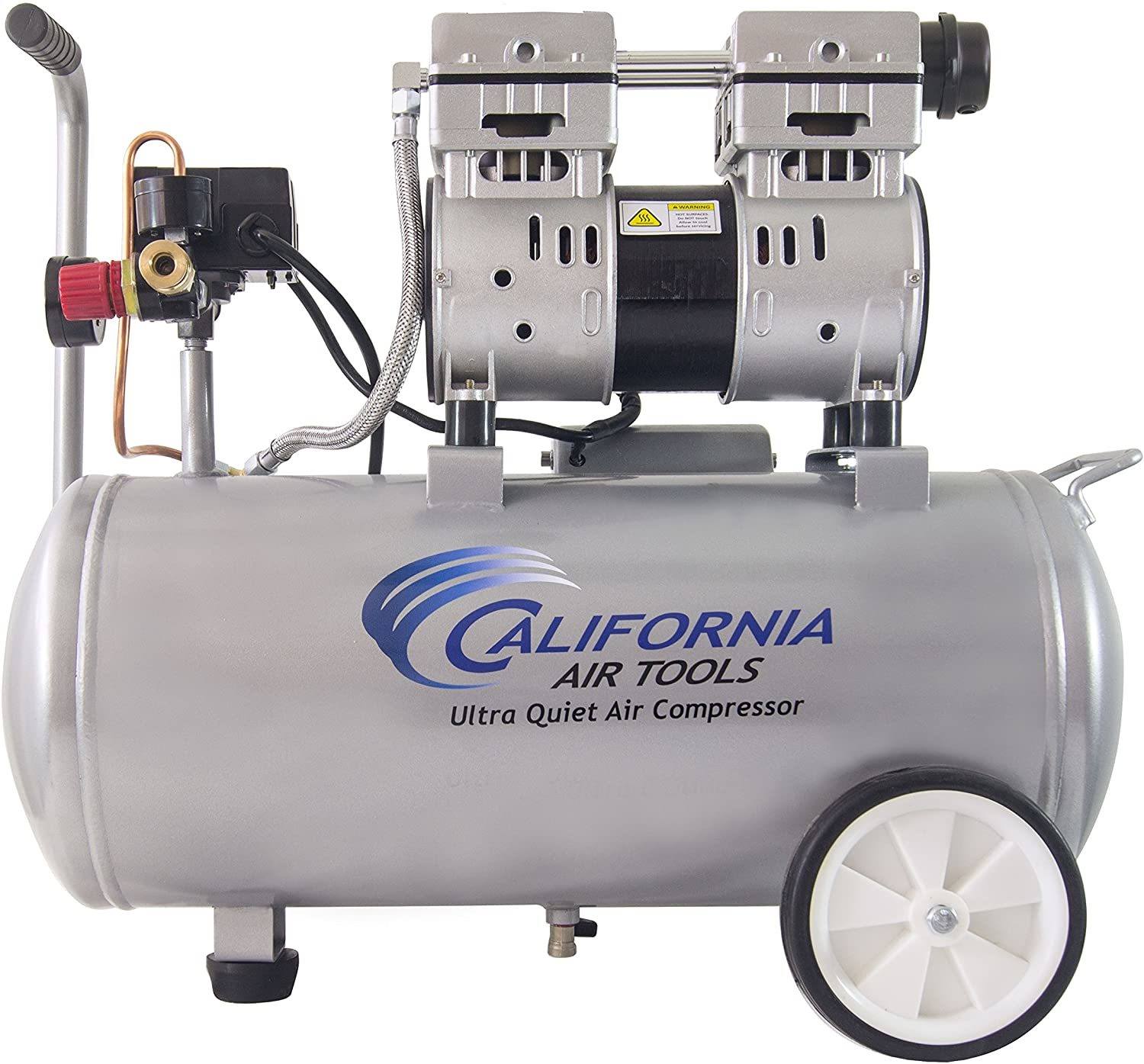 California Air Tools 8010 Ultra Quiet & Oil-Free 1.0 hp Steel Tank Air Compressor