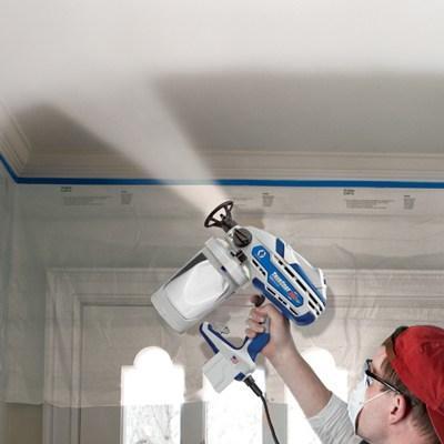 Spray Painting The Ceiling 