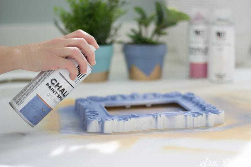 how to use chalk spray paint